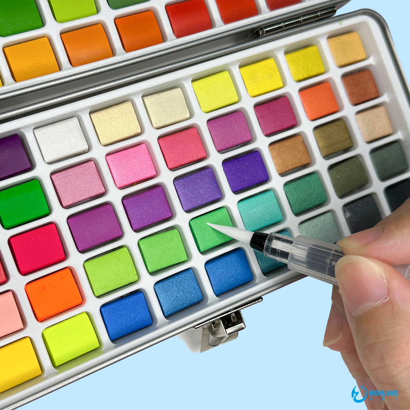 Watercolor Painting Art Set Of 100 With Brush, Multiple color Set, Christmas Gift New Year Gift,Perfect for Beginners ,Students, Artists