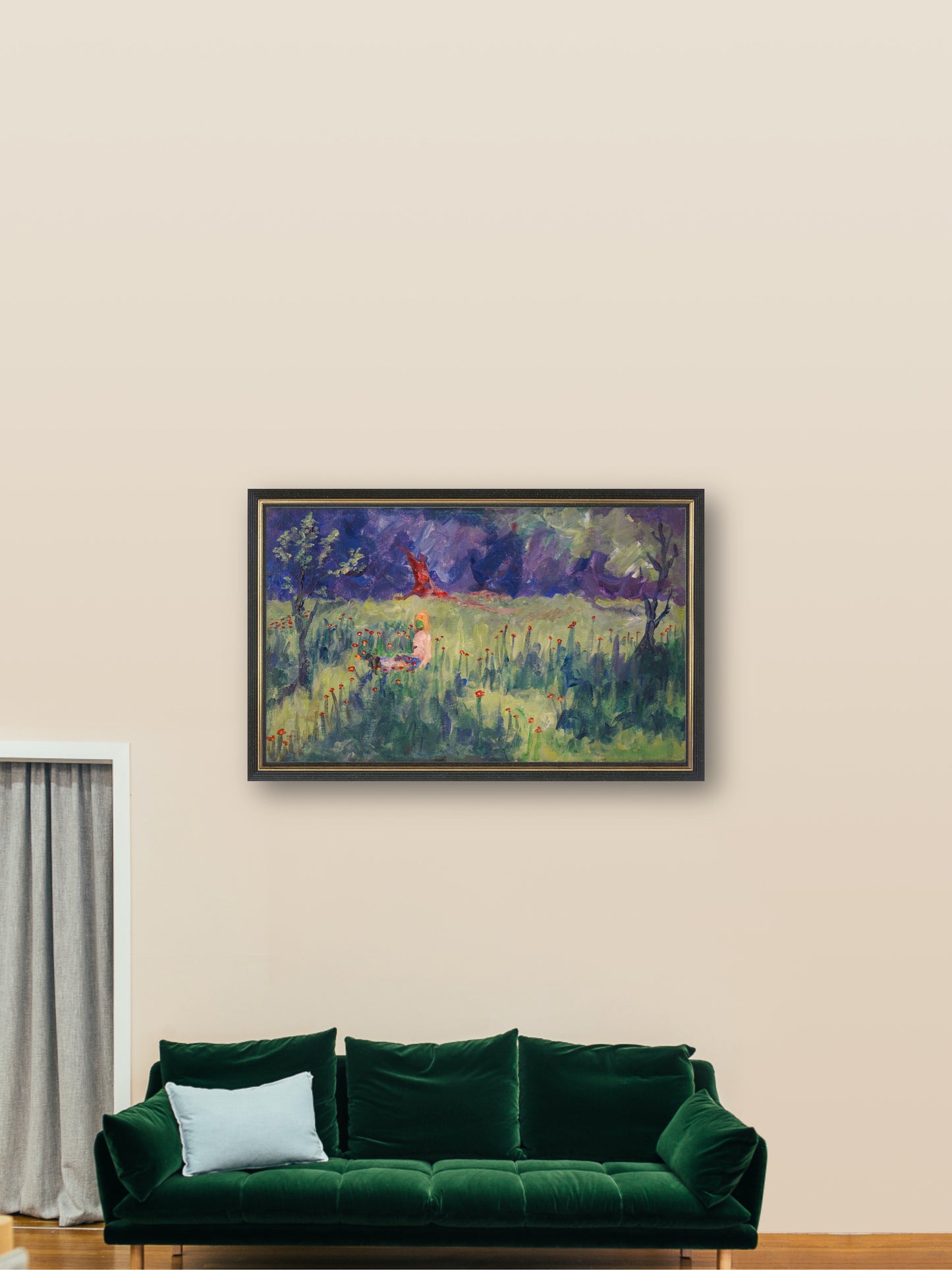 Wake up in Dream - “Acrylic painting” - Dream theme - painting for Room - 19.6x11.8 Inches - [Nicola0001]