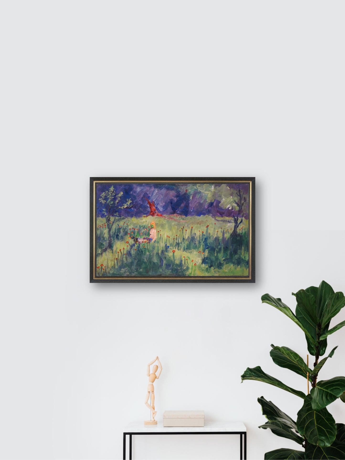 Wake up in Dream - “Acrylic painting” - Dream theme - painting for Room - 19.6x11.8 Inches - [Nicola0001]