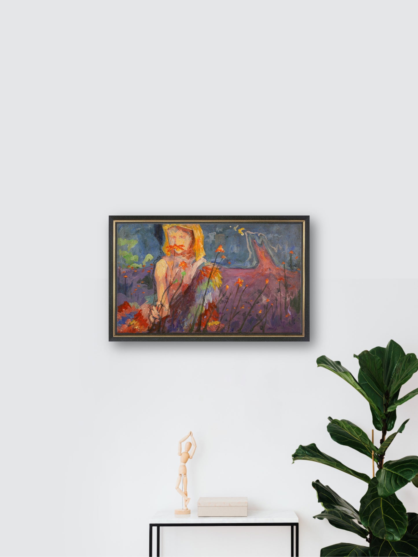 Stay in the Dream - “Acrylic painting” - Dream theme - painting for Room - 19.6x11.8 Inches - [Nicola0003]