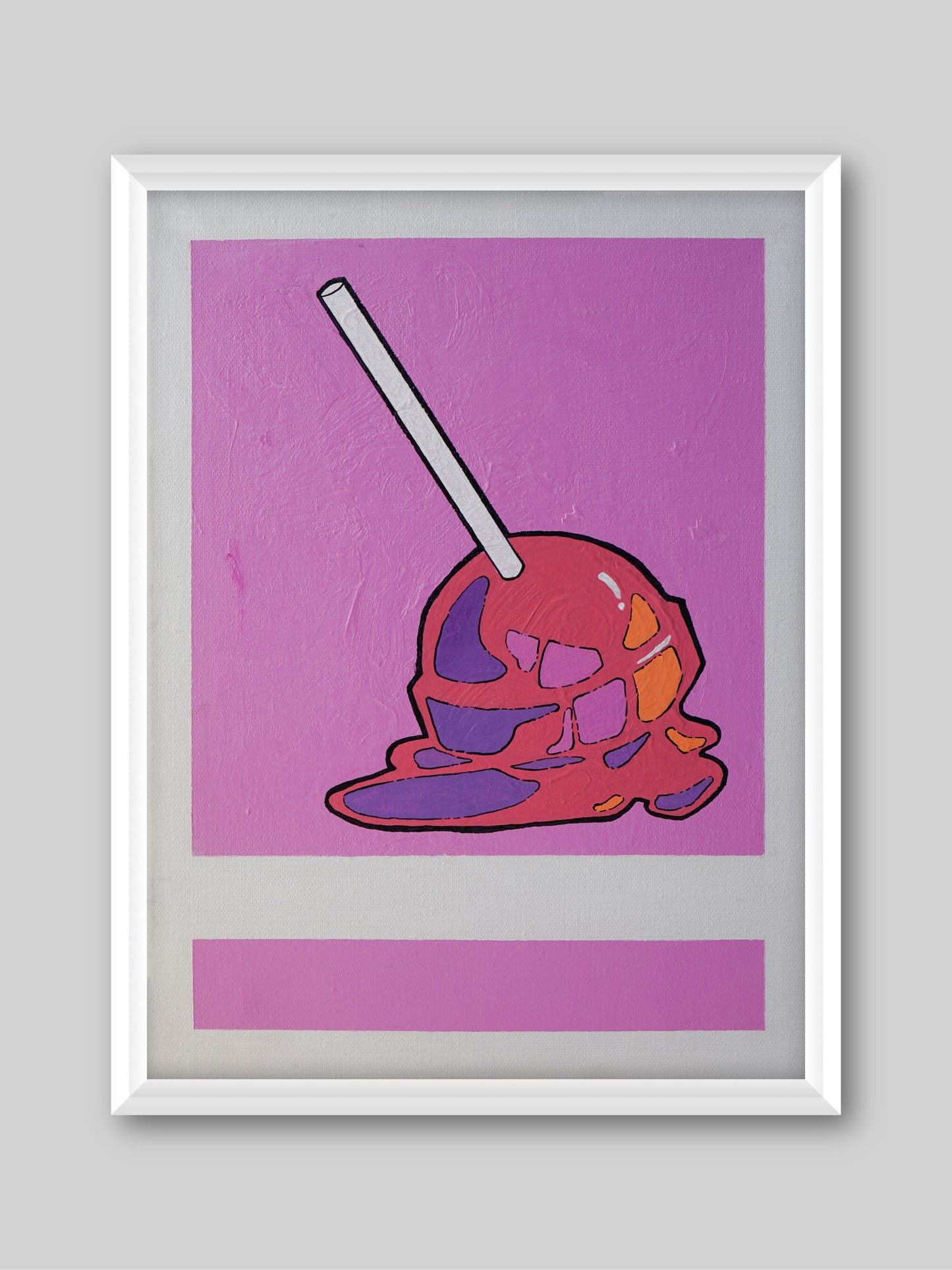 Lollipop - “Acrylic painting”  - Trick or treat -  painting for Room - 15.7x11.8 Inches - [Nicola0007]