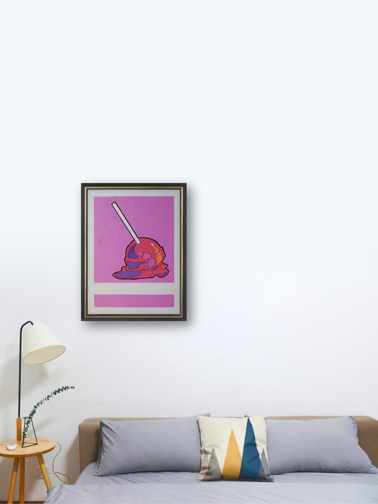 Lollipop - “Acrylic painting”  - Trick or treat -  painting for Room - 15.7x11.8 Inches - [Nicola0007]