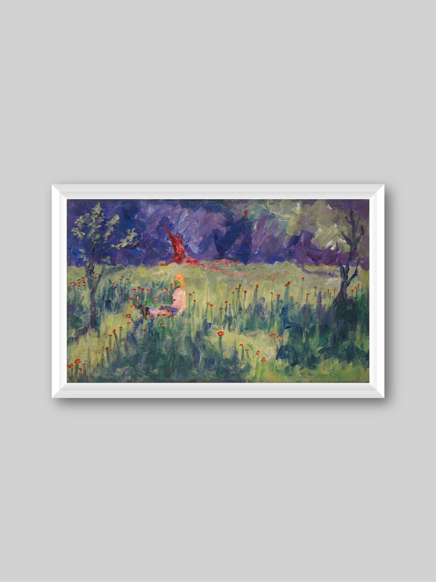 Wake up in Dream - “Acrylic painting” - Dream theme - painting for Room - 19.6x11.8 Inches - [Nicola0001]