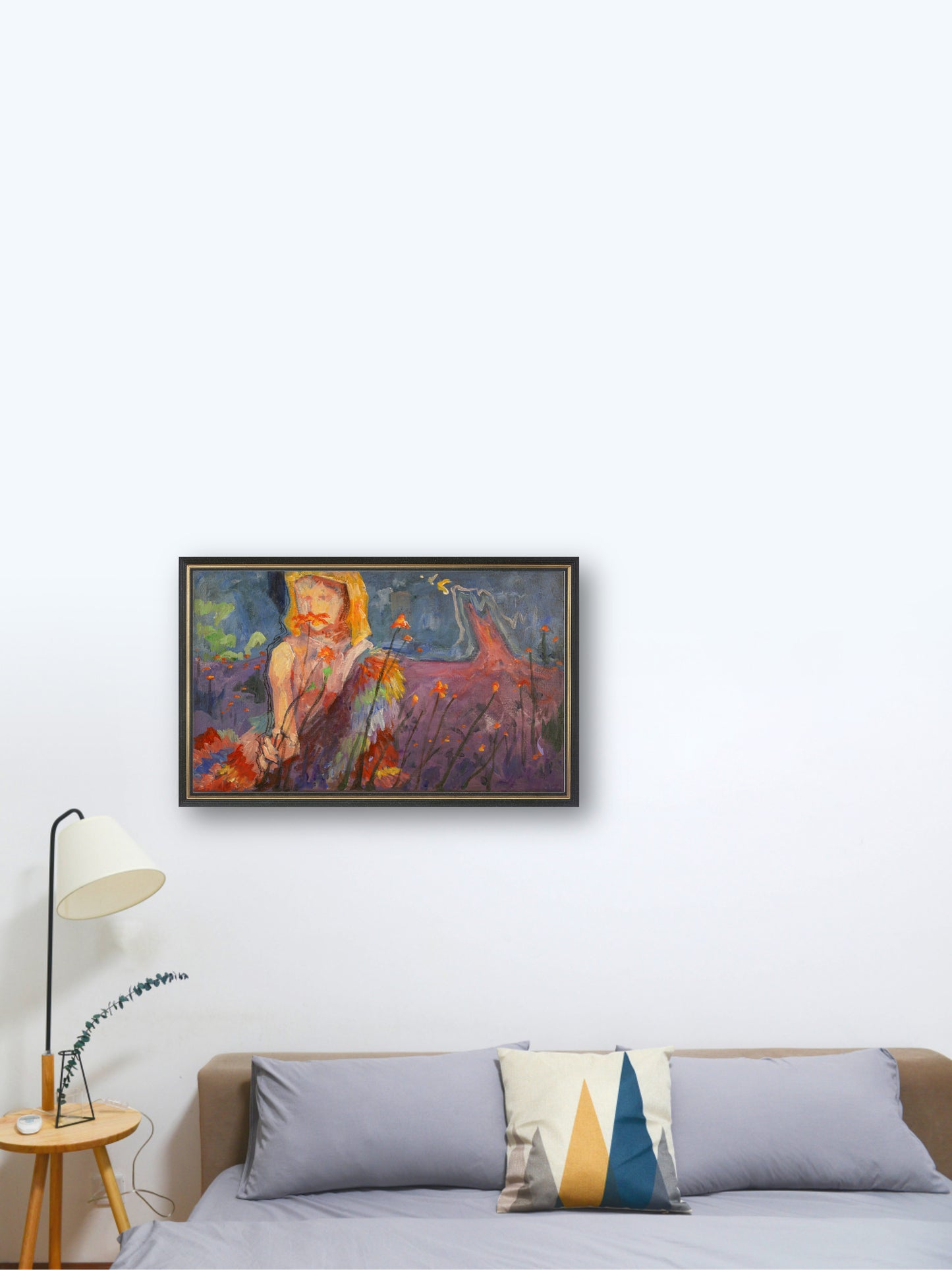 Stay in the Dream - “Acrylic painting” - Dream theme - painting for Room - 19.6x11.8 Inches - [Nicola0003]