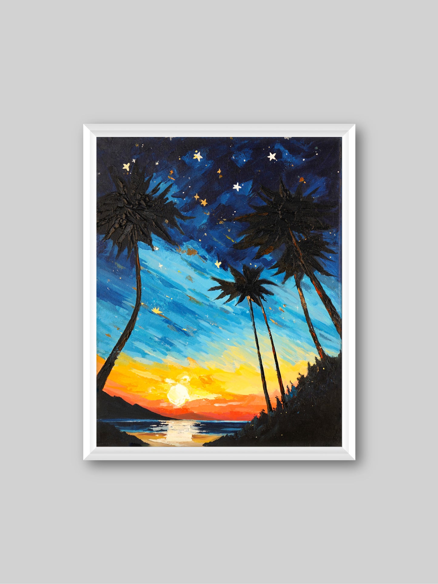 Hawaii - “Acrylic painting” - painting for Room - 19.7x15.7 Inches - [Judy0003]