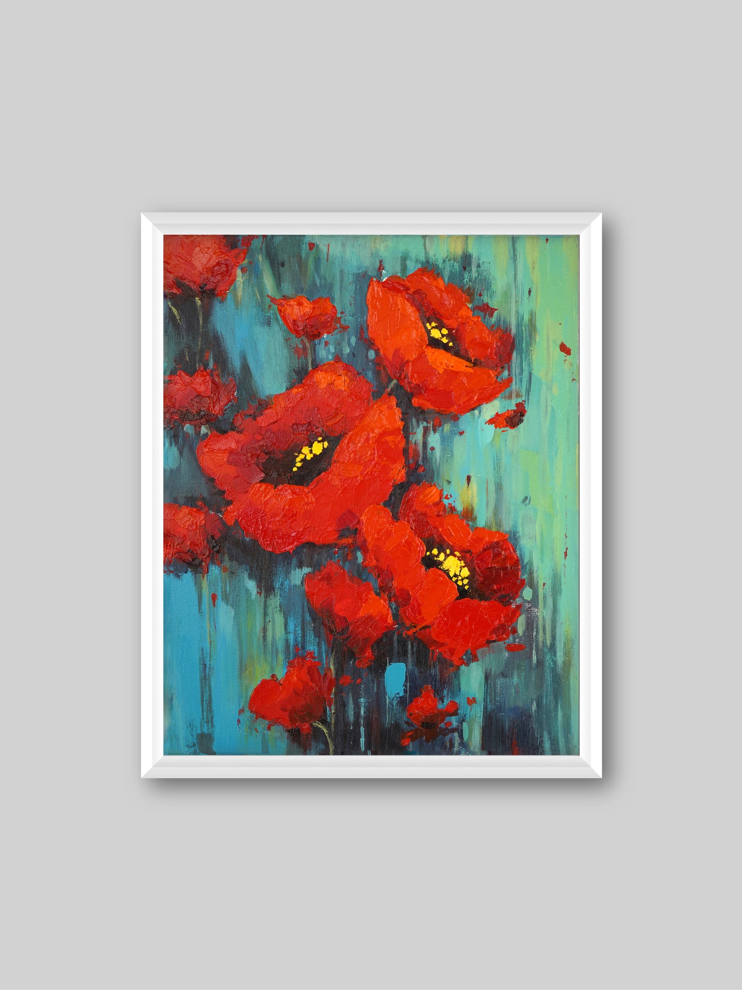 Rose & pt3 - “Acrylic painting” - painting for Room - 19.7x15.7 Inches - [Judy0005]