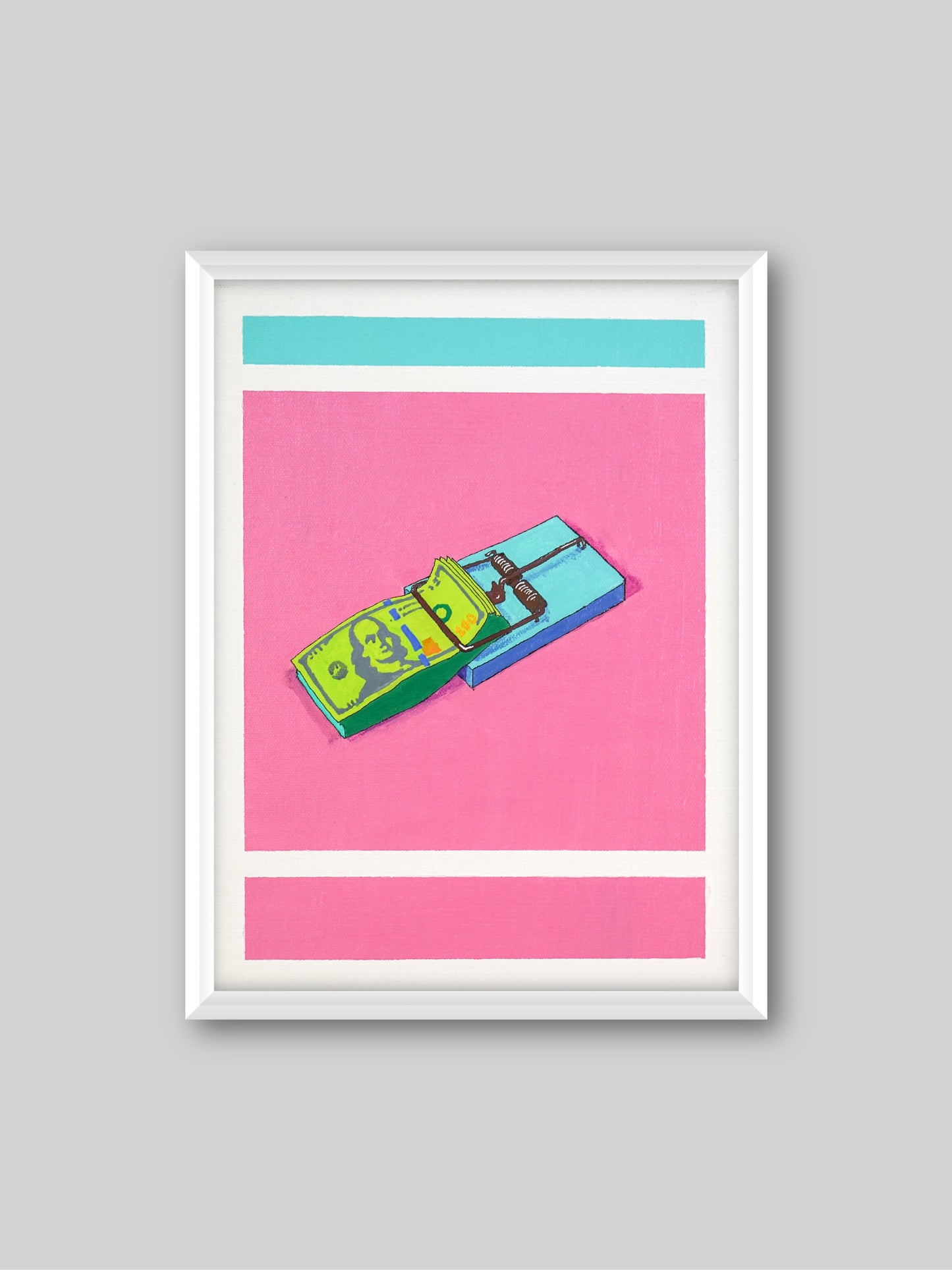 Money Clip - “Acrylic painting” - painting for Room - 15.7x11.8 Inches - [Nicola0016]