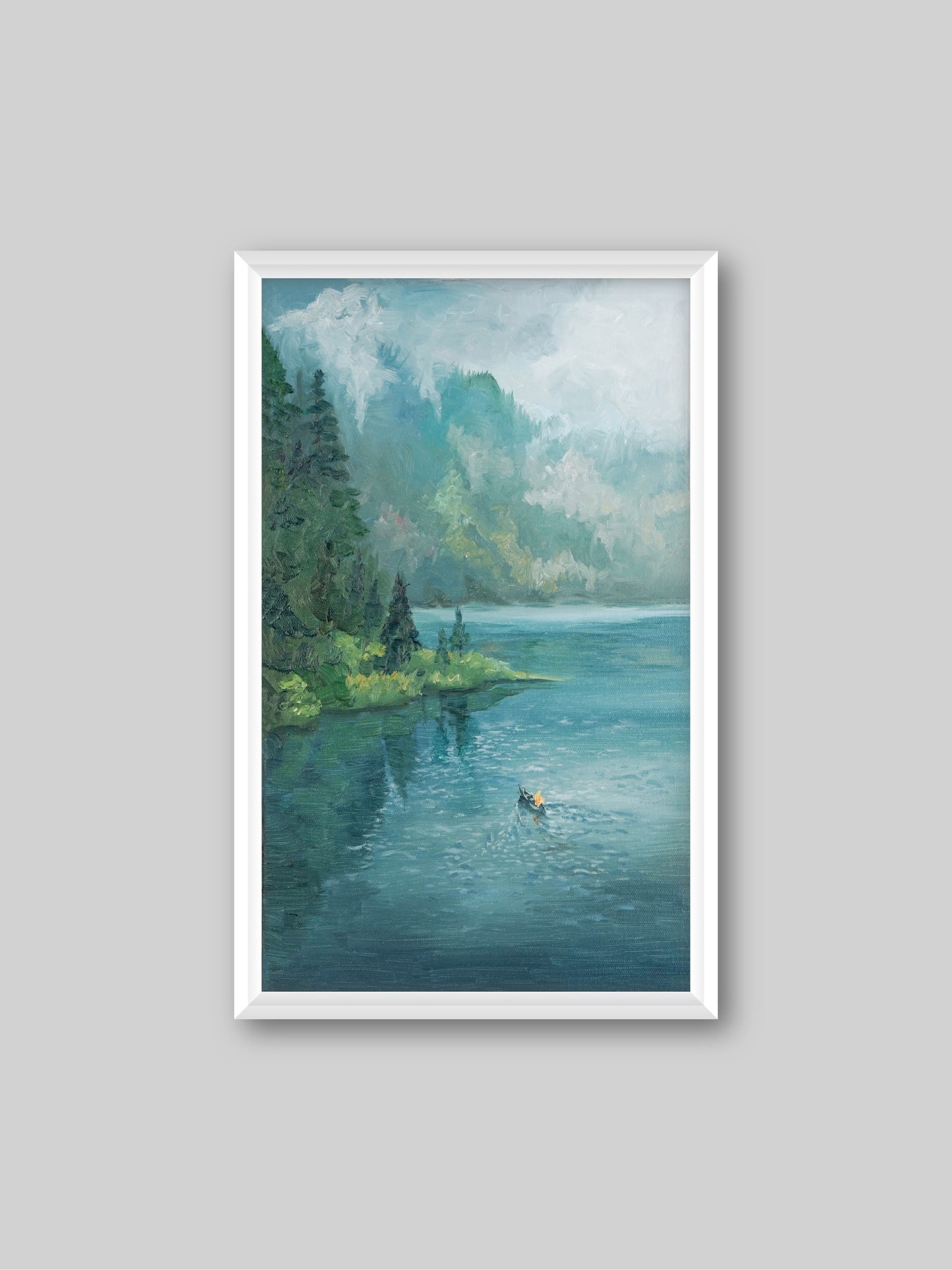 Sail - “Oil painting” - painting for Room - 19.7x11.8 Inches - [Nicola0011]