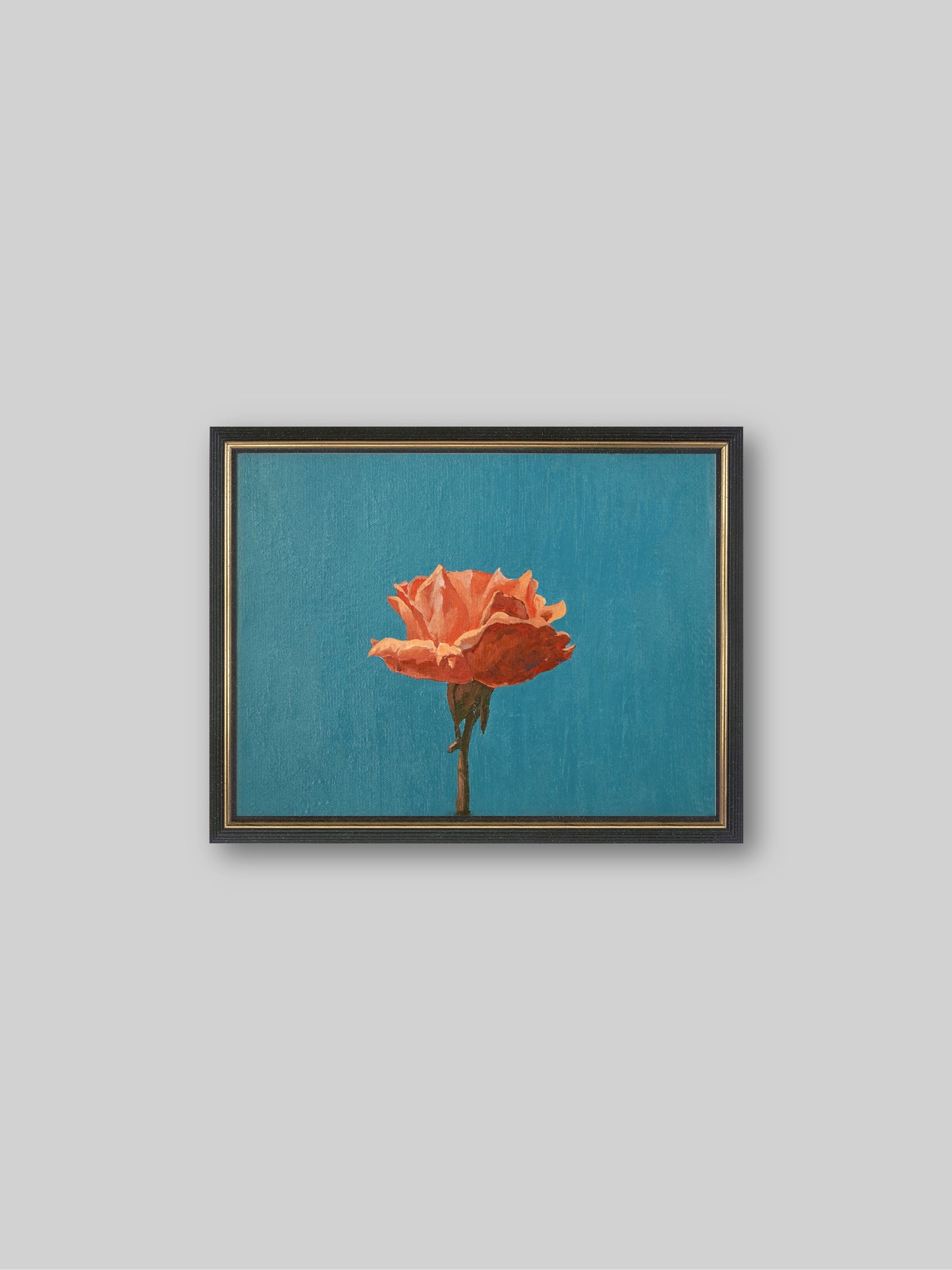 Rose & pt1 - “Acrylic painting” - painting for Room - 15.7x11.8 Inches - [Nicola0014]