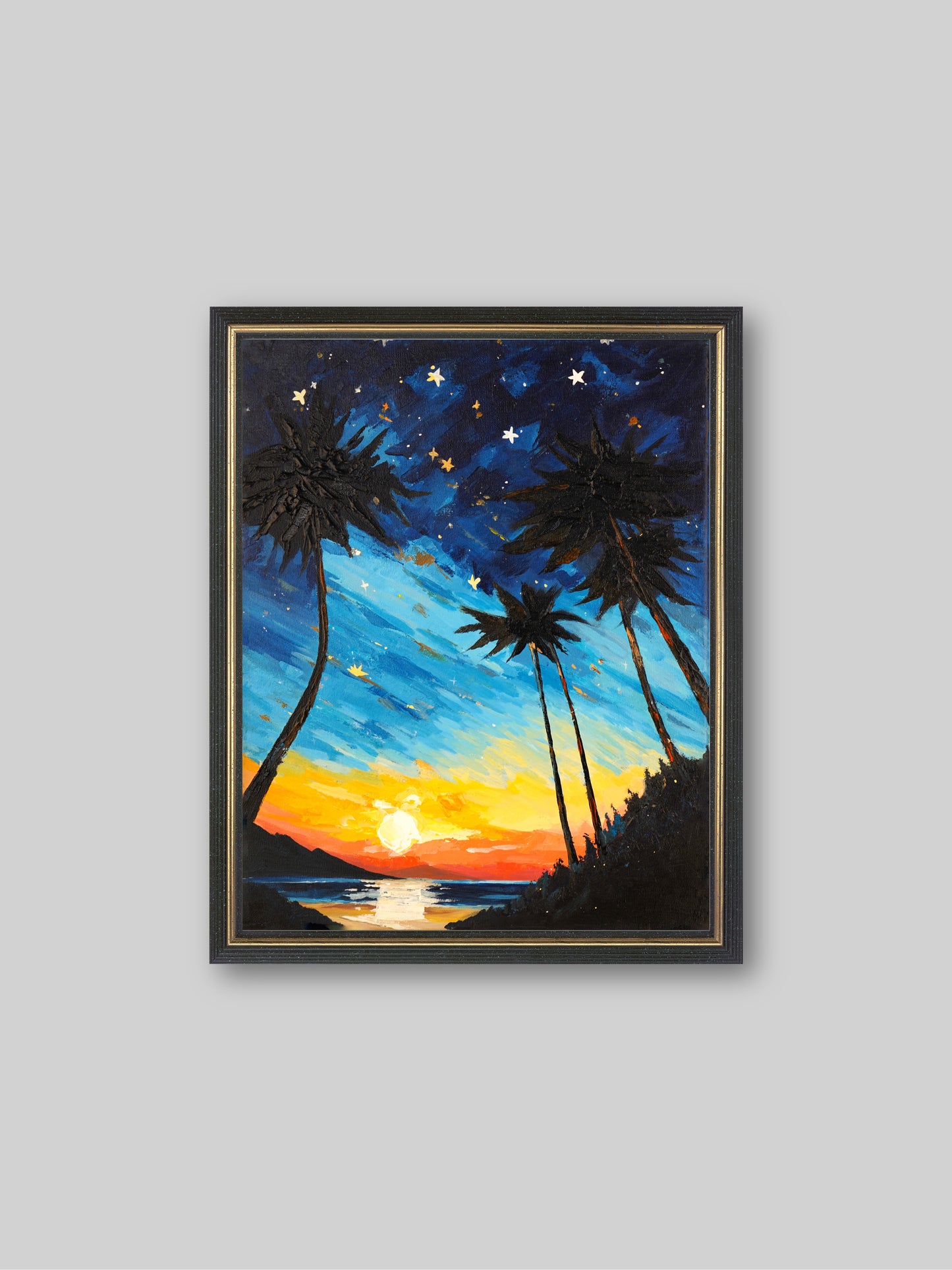 Hawaii - “Acrylic painting” - painting for Room - 19.7x15.7 Inches - [Judy0003]