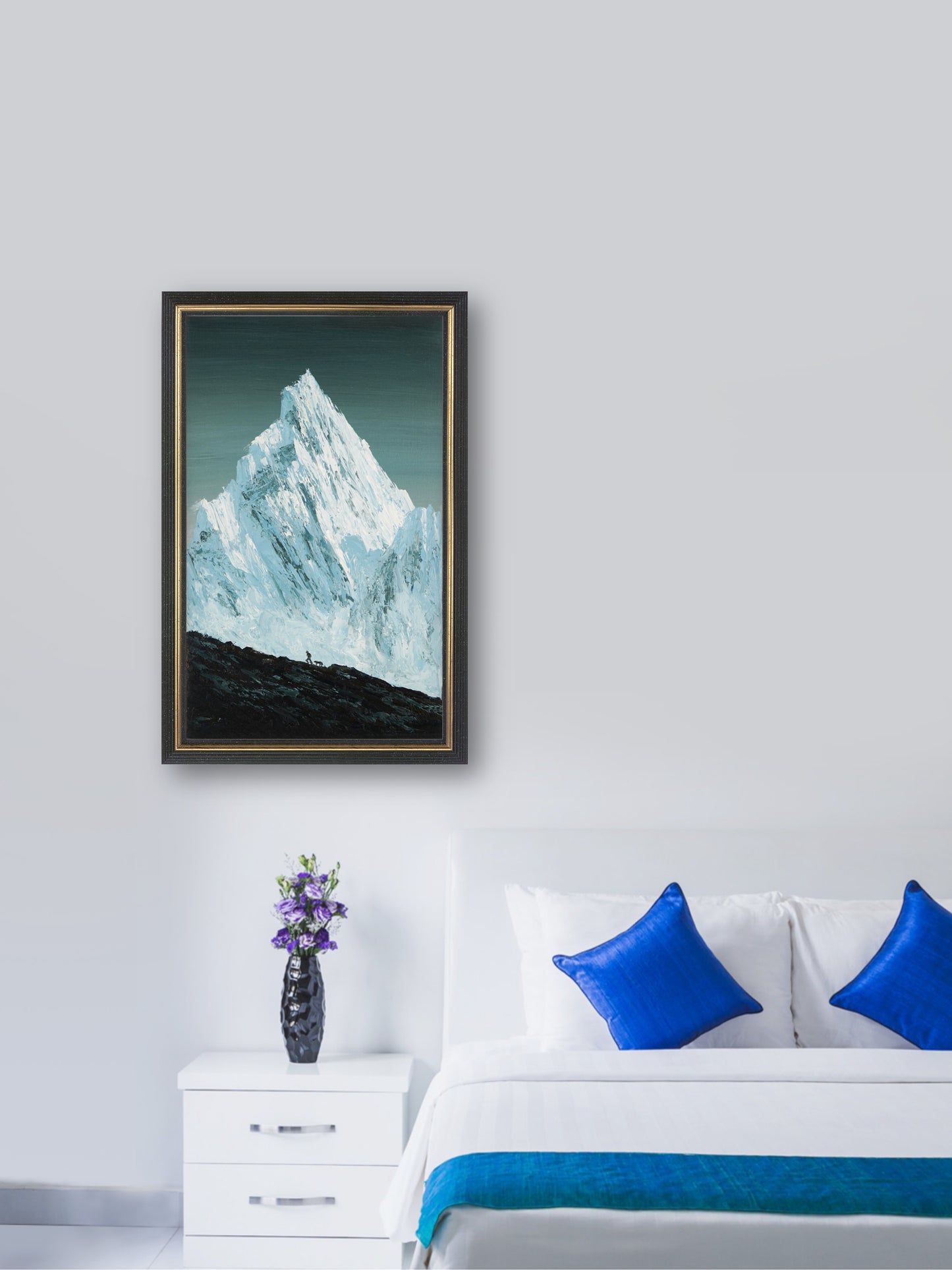 iceberg - “Oil painting” - painting for Room - 19.7x11.8 Inches - [Nicola0012]