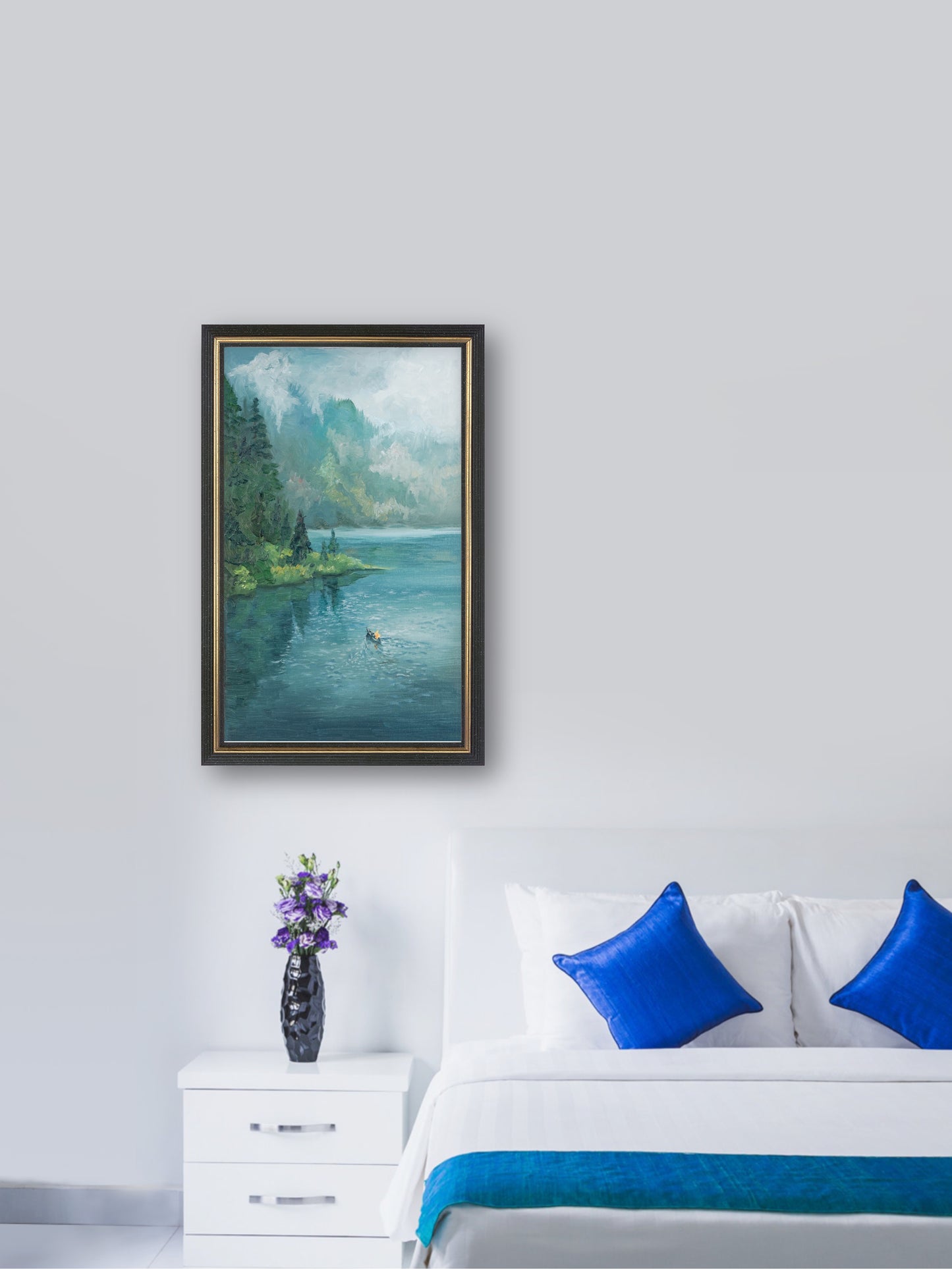 Sail - “Oil painting” - painting for Room - 19.7x11.8 Inches - [Nicola0011]