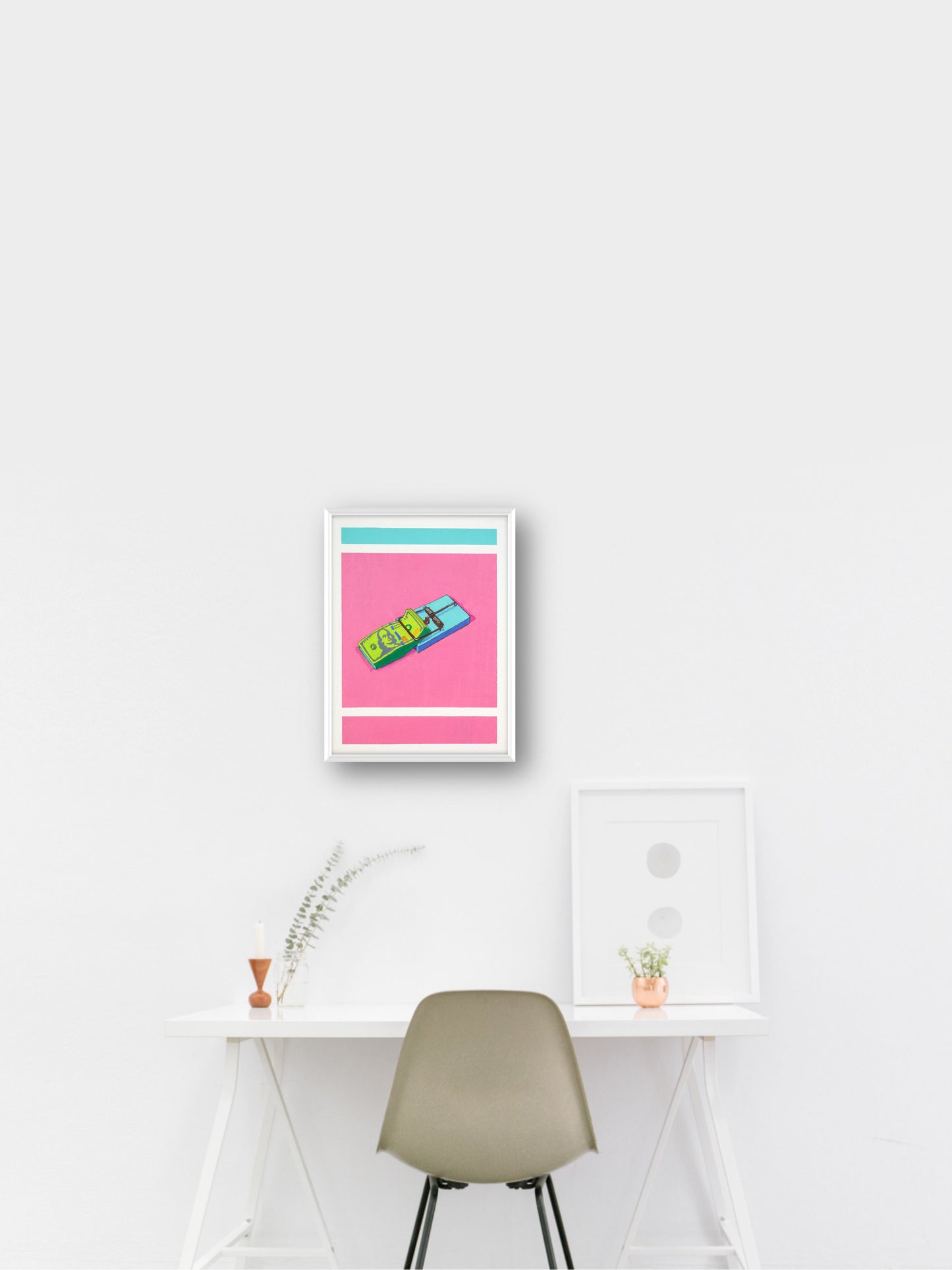Money Clip - “Acrylic painting” - painting for Room - 15.7x11.8 Inches - [Nicola0016]