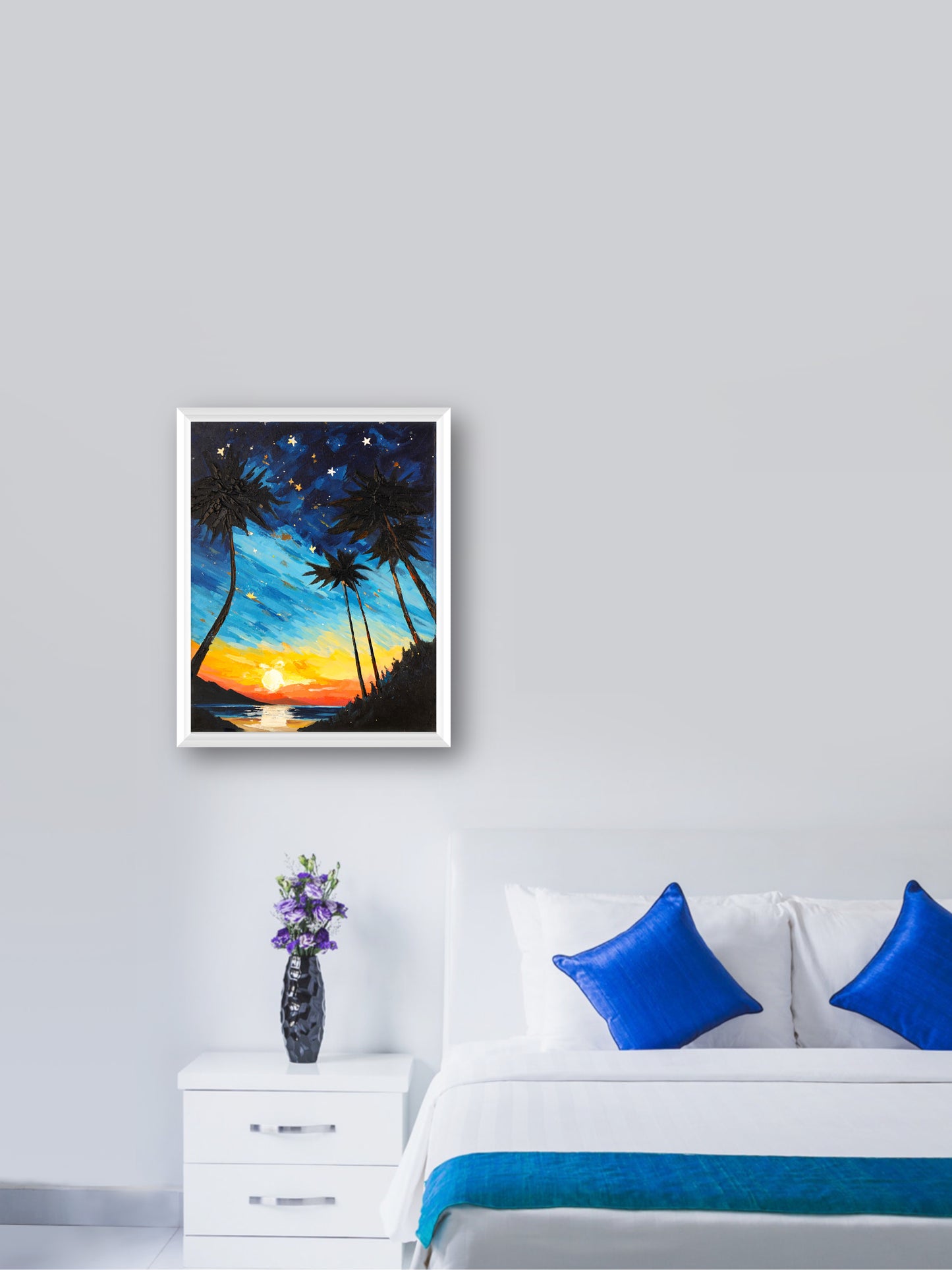 Hawaii - “Acrylic painting” - painting for Room - 19.7x15.7 Inches - [Judy0003]