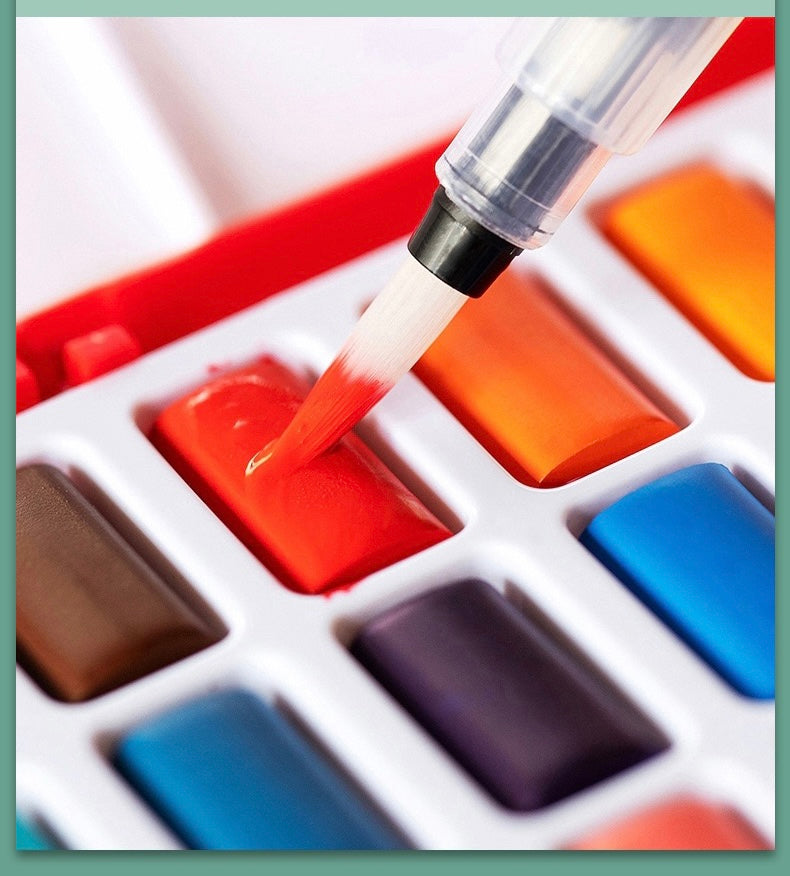 Watercolor Painting Art Set Of 100 With Brush, Multiple color Set, Christmas Gift New Year Gift,Perfect for Beginners ,Students, Artists