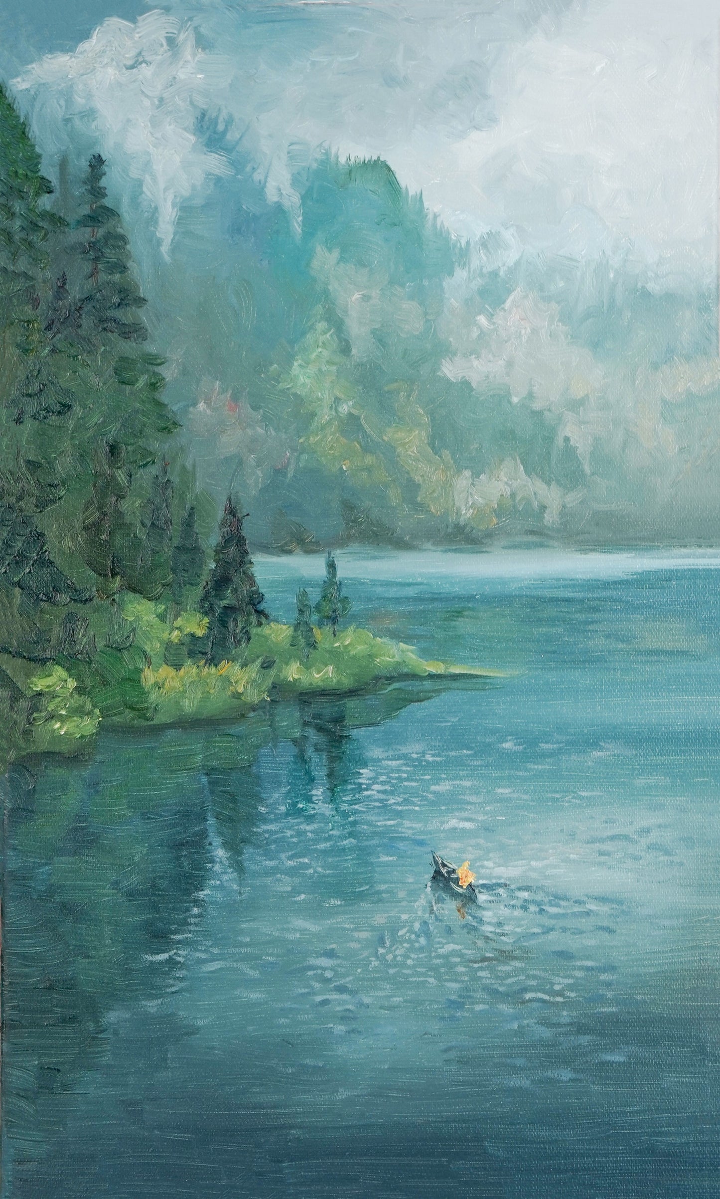 Sail - “Oil painting” - painting for Room - 19.7x11.8 Inches - [Nicola0011]