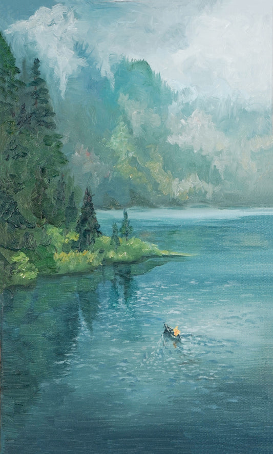 Sail - “Oil painting” - painting for Room - 19.7x11.8 Inches - [Nicola0011]