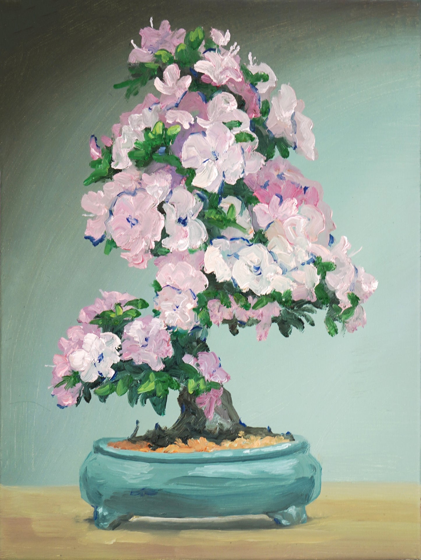 Sakura - “Acrylic painting” - painting for Room - 15.7x11.8 Inches - [Nicola0013]