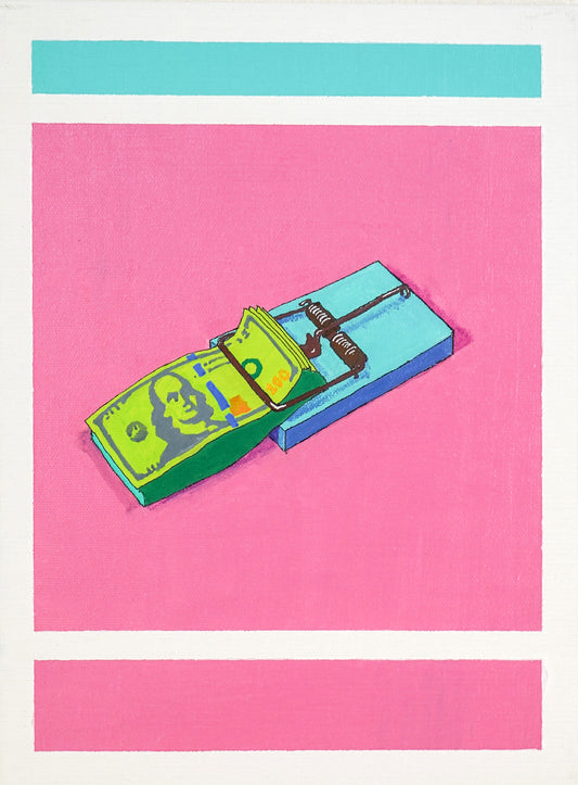 Money Clip - “Acrylic painting” - painting for Room - 15.7x11.8 Inches - [Nicola0016]